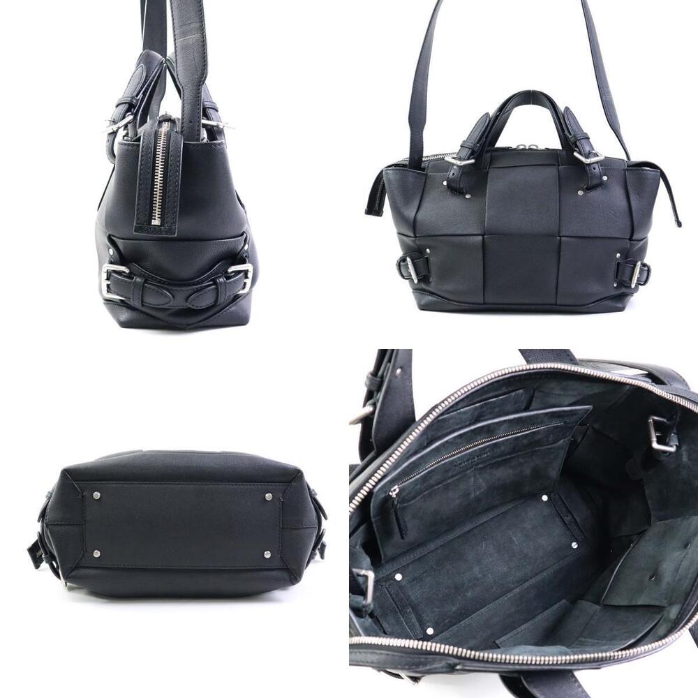 Bottega Veneta Arco Shoulder Bag Black Leather